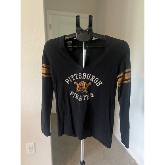 Pittsburgh Pirates MLB '47 Brand Long Sleeve T-Shirt Size Large - Picture 1 of 5